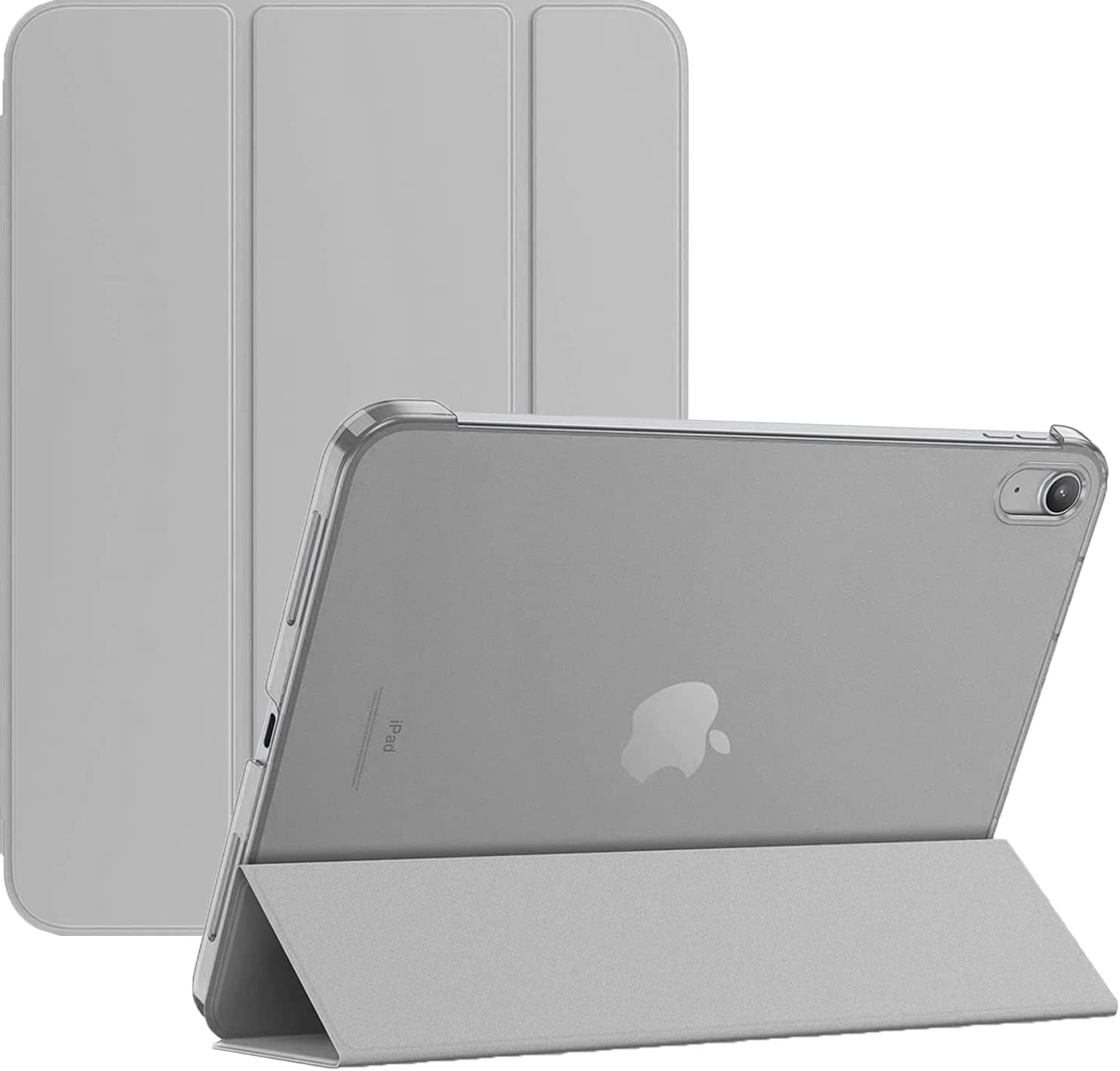 Flip Folio Smart Case For iPad Mini 7th Generation Mini (A17 Pro) 2024 & iPad Mini 6th Generation 2021, Magnetic Stand Cover, Ultra Slim Lightweight Auto Sleep/Wake Support (Grey)