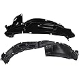 TRQ Front Inner Fender Liner Set Compatible with 2007-2009 Toyota FJ Cruiser TO1250123 TO1251123