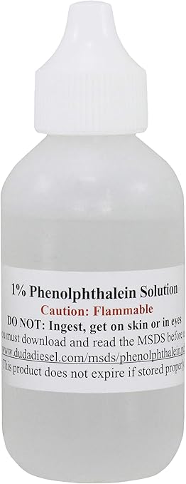 Amazon Com 60 Ml 2 Oz 1 Phenolphthalein In Ethanol Solution Ph Indicator For Titrations And Ph Testing Soap Making Biodiesel