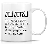 Retreez Funny Jiu-Jitsu Mug - 11 Oz Ceramic Coffee or Tea Cup - Humorous Sarcastic Gift for Brazilian Jiu-Jitsu Enthusiasts, Martial Arts Students, Instructors and BJJ Practitioners - Birthday Gift