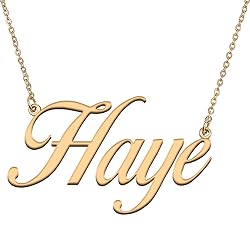 HUAN XUN Customized Custom Simple Any Name Necklace
