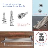 Lemiyoo 100 Pcs Heavy Duty Plasterboard Fixings Metal Plugs Screws Set view 4