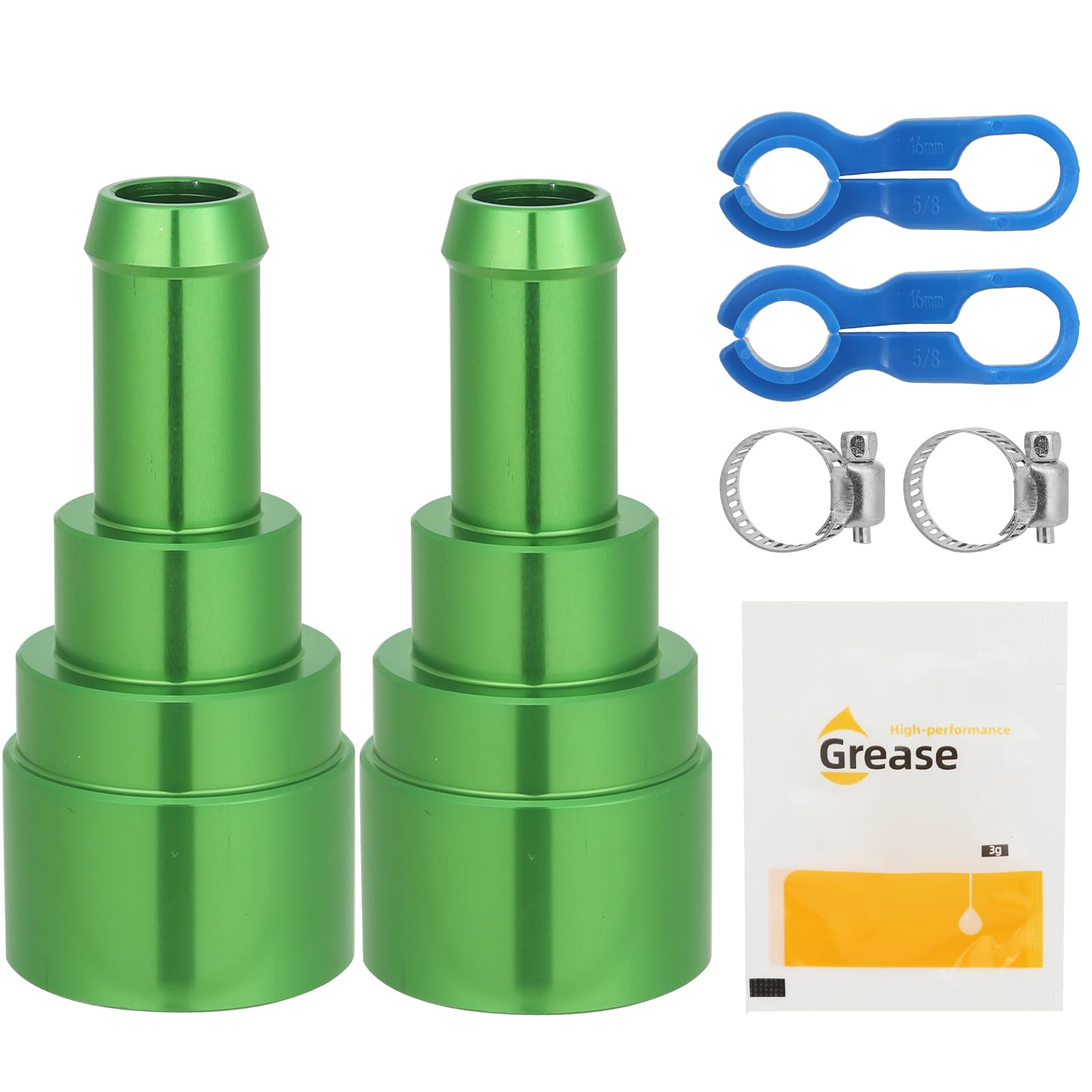 Photo 1 of ***MISSING PIECES*** 2 PC 800-409HP Heater Hose,Aluminum Coolant Connector Inlet/Outlet 3/4 Inch Tube x 5/8 Inch Hose,Compatible With Some Models