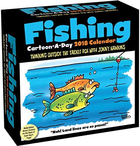 Fishing Cartoon-A-Day 2018 Calendar Calendar – Day to Day Calendar, July 18, 2017