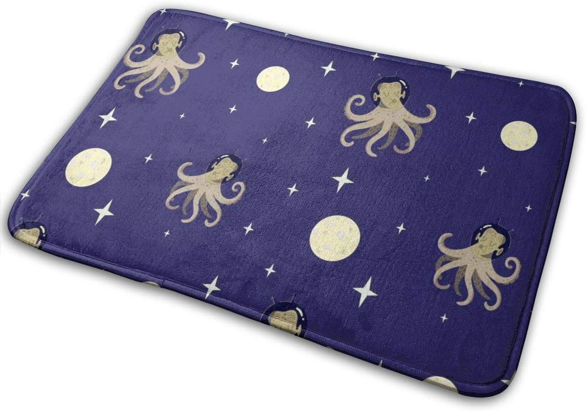Octopus in Space - Alfombrilla de baño con espuma viscoelástica para