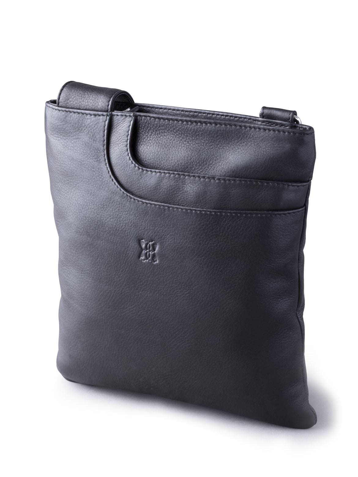 Lakeland Leather Allerdale Pocket Crossbody Handbag for women in Black