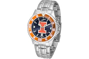 SunTime Men's Competitor 40mm Quartz Watch, 20mm Stainless Steel Strap, Team Color Dial and Bezel