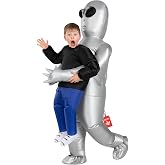 Morph Alien Costume, Alien Costumes Kids, Halloween Costumes for Boys | Includes Inflatable Alien Costume &amp; Fan, Inflates in 60 Seconds, 4+ Hours Use Time, Perfect Boys Halloween Costume