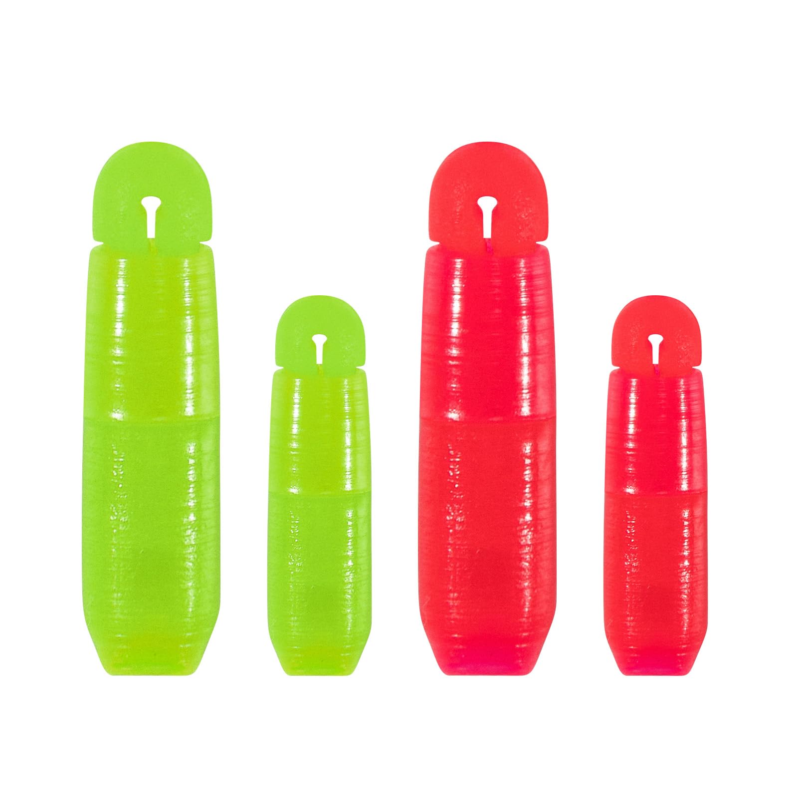 Alwonder 20pcs Small Pole Elastic Connector Fishing Accessories for Carp Fishing Feeder Method Hollow Pole Elastic Bead Connector Terminal Tackle Slip System for Carp Rig Marking