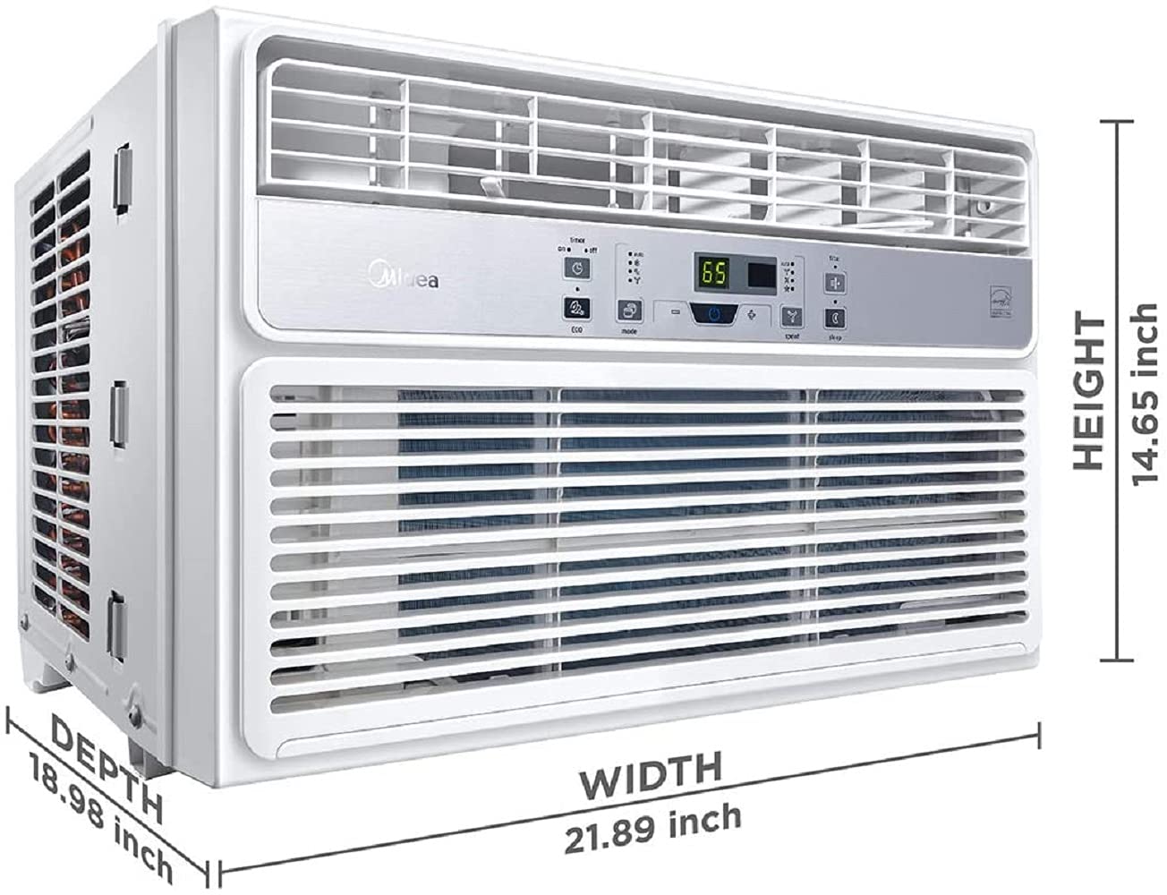 Midea 10,000 BTU EasyCool Window Air Conditioner, Dehumidifier and Fan
