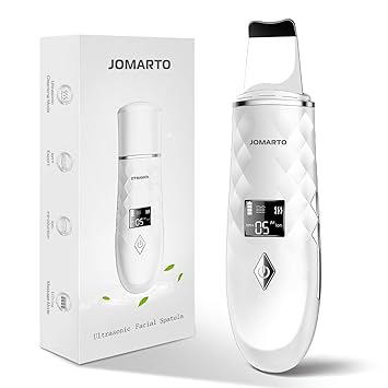 Amazon Com Skin Scrubber Jomarto Electric Ultrasonic Facial Spatula Portable Usb Rechargeable Led Screen Face Skin Spatula With 4 Modes Blackhead Remover Pore Cleaner Moisturizing Lifting Beauty