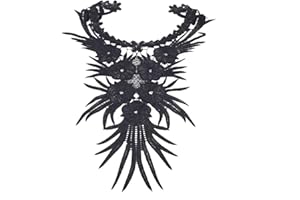 Polyester Lace Collar Water Soluble Fake Collar Sewing Patches For Clothing Sequin Appliques Garment Accessories Dress Cloth 