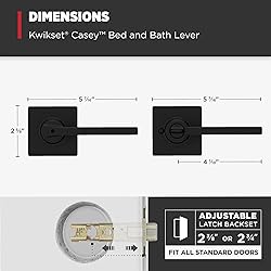 Kwikset Casey Interior Privacy Door Handle with