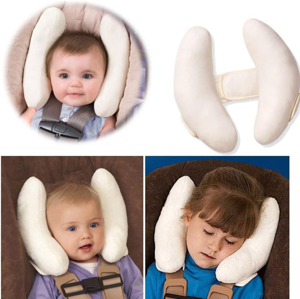 Amazon ベビーヘッドレスト 向き癖防止 寝姿を矯正 頭の形が良くなる ベビーネックピロー 子供用 赤ちゃん チャイルドシート首枕 ぐっすり眠れる 綿100 調節可能 旅行 車用 ピンク ベビー枕 ベビー マタニティ 通販