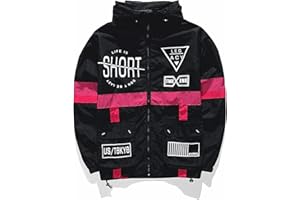 AITFINEISM Men's Lightweight Windbreaker Jacket Casual Zip Up Jackets With Hooded