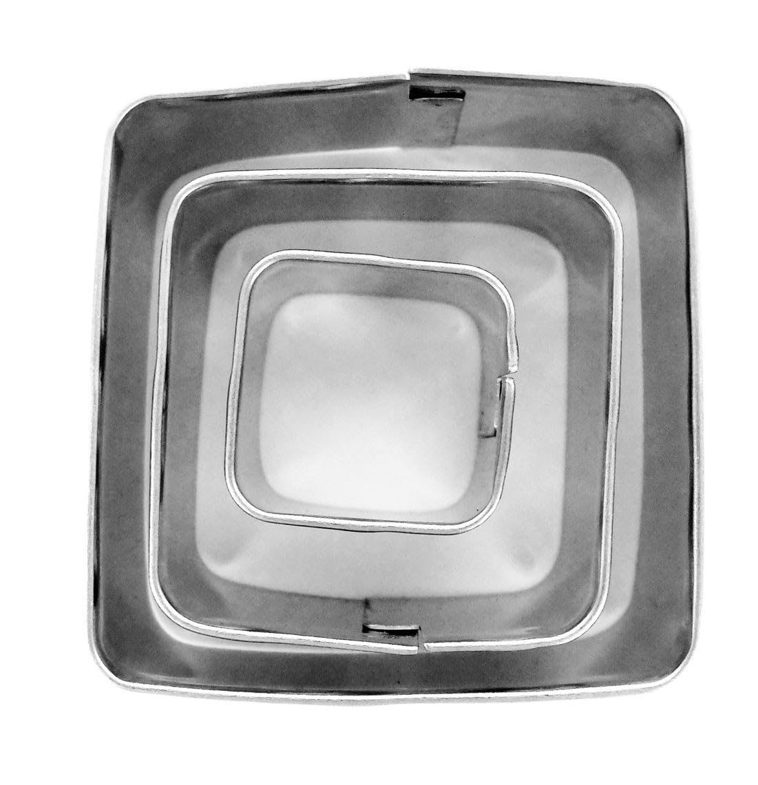 Set de 3 emporte-pièces carrés en métal