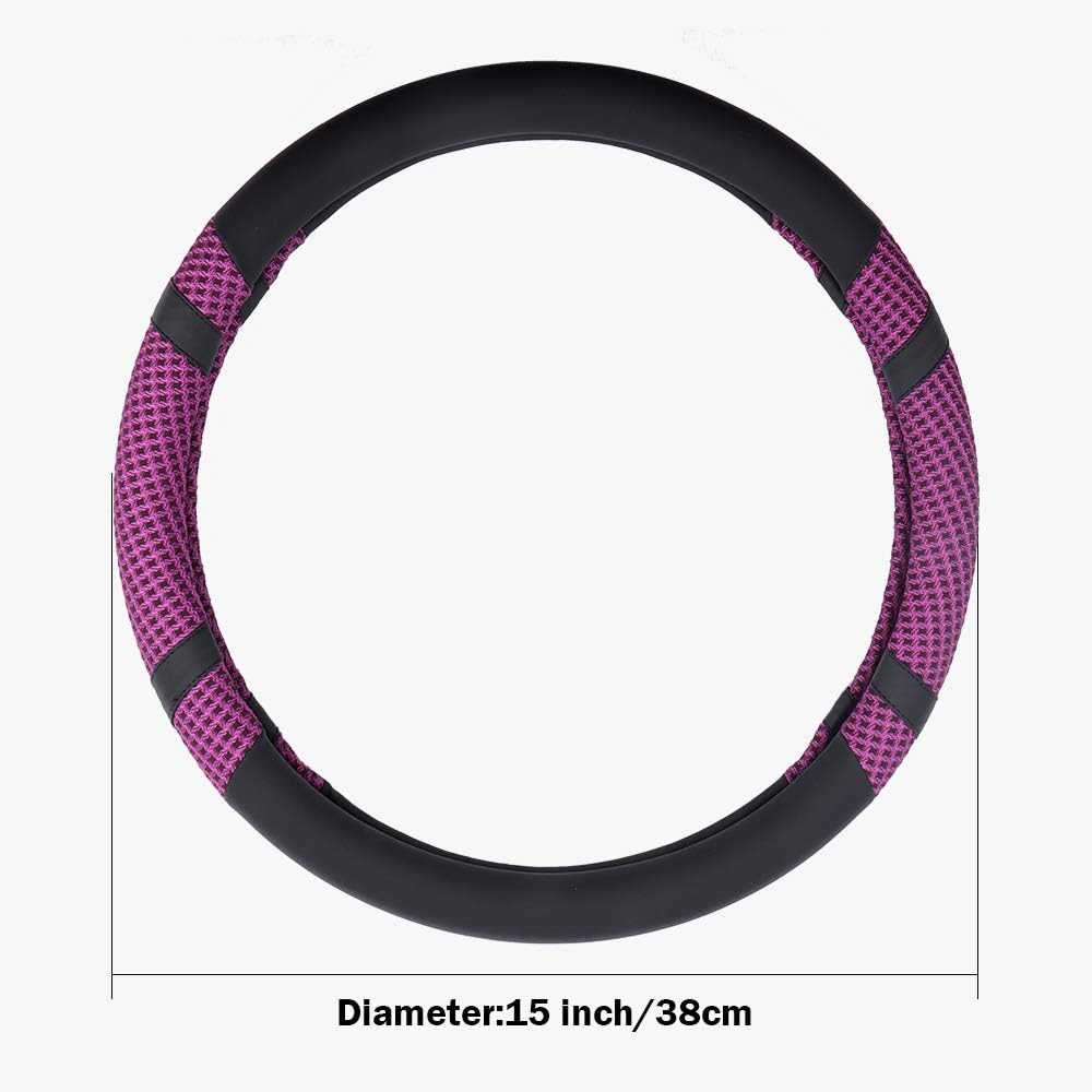 Odorless,Warm in Winter and Cool in Summer VECH Steering Wheel Cover