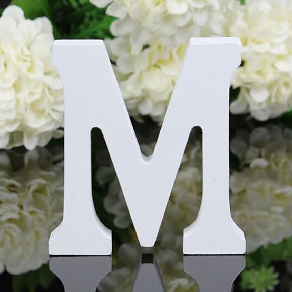 ESHOO Buchstabe Holzbuchstabe Schriftzeichen Holz Deko für Geburtstag Hochzeit Fest Deko