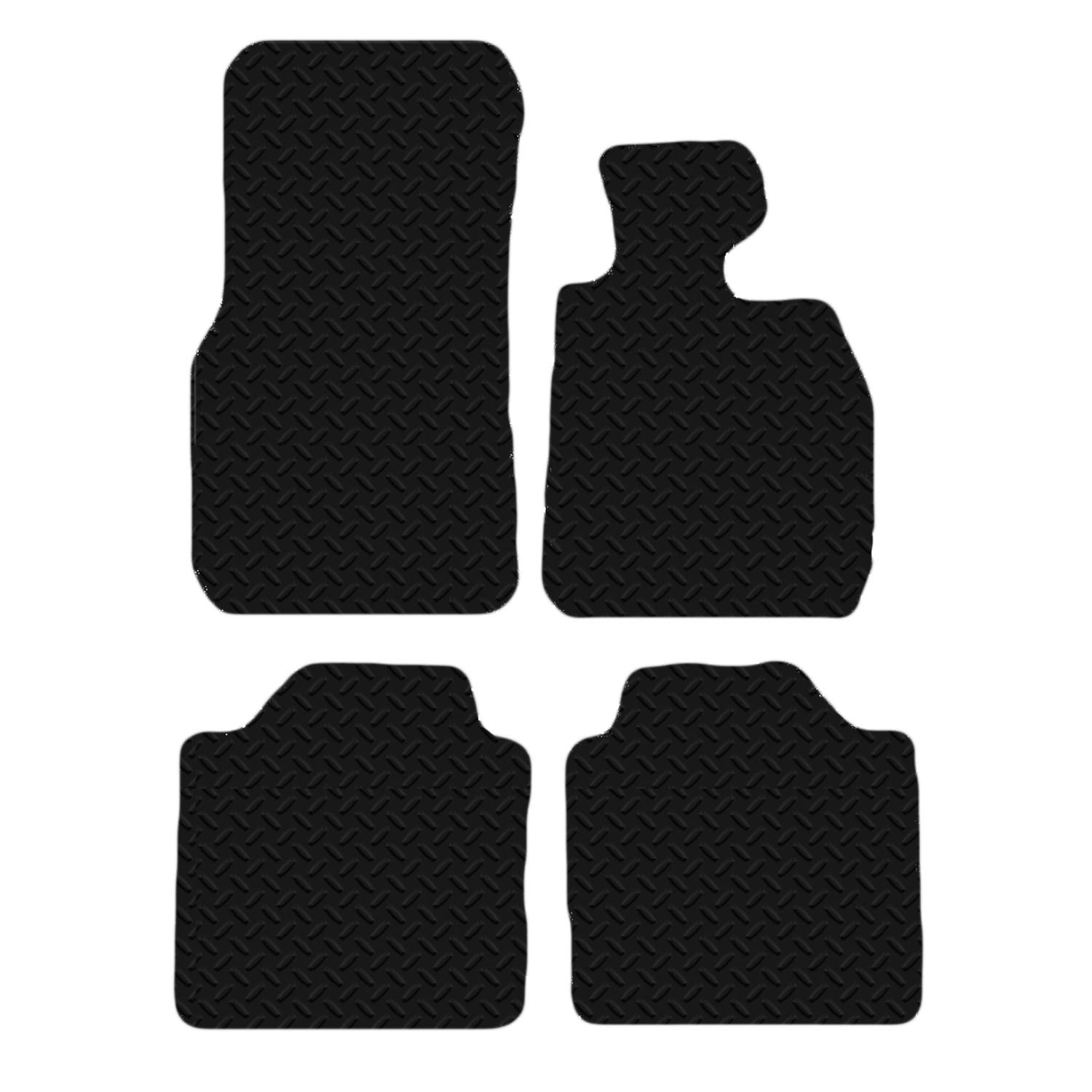 Carsio Car Mats For BMW 3 Series GT 2013 Onwards 3mm 4pc Set Tailored Fit Rubber Floor Mat Complete Accessory Black Custom Fitted - Anti-Slip Backing, Heavy Duty & Waterproof