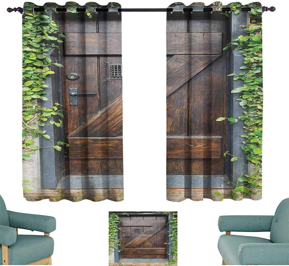 Amazon Com Rustic Grommet Curtains Small Spanish Style Dark