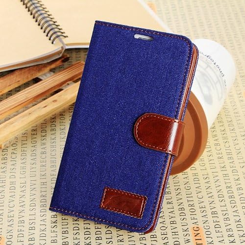 Idol Jean PU Leather Magnetic Flip Stand Wallet Case Cover for Samsung GALAXY Note 3 (Navyblue)