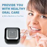 TMEOIIPY Ultrasonic Retainer Cleaner 42kHz 180ml Portable Jewellery & Denture view 7