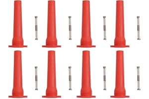TRQ Performance Performance Ignition Coil Boot Set Red Compatible with 2000-2003 Cadillac DeVille 2000-2002 Eldorado Seville 