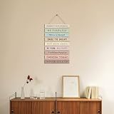 HPNIUB HPUINB Inspirational Quotes Wall Art Rainbow Wood Sign 9pc Kids Decor view 4