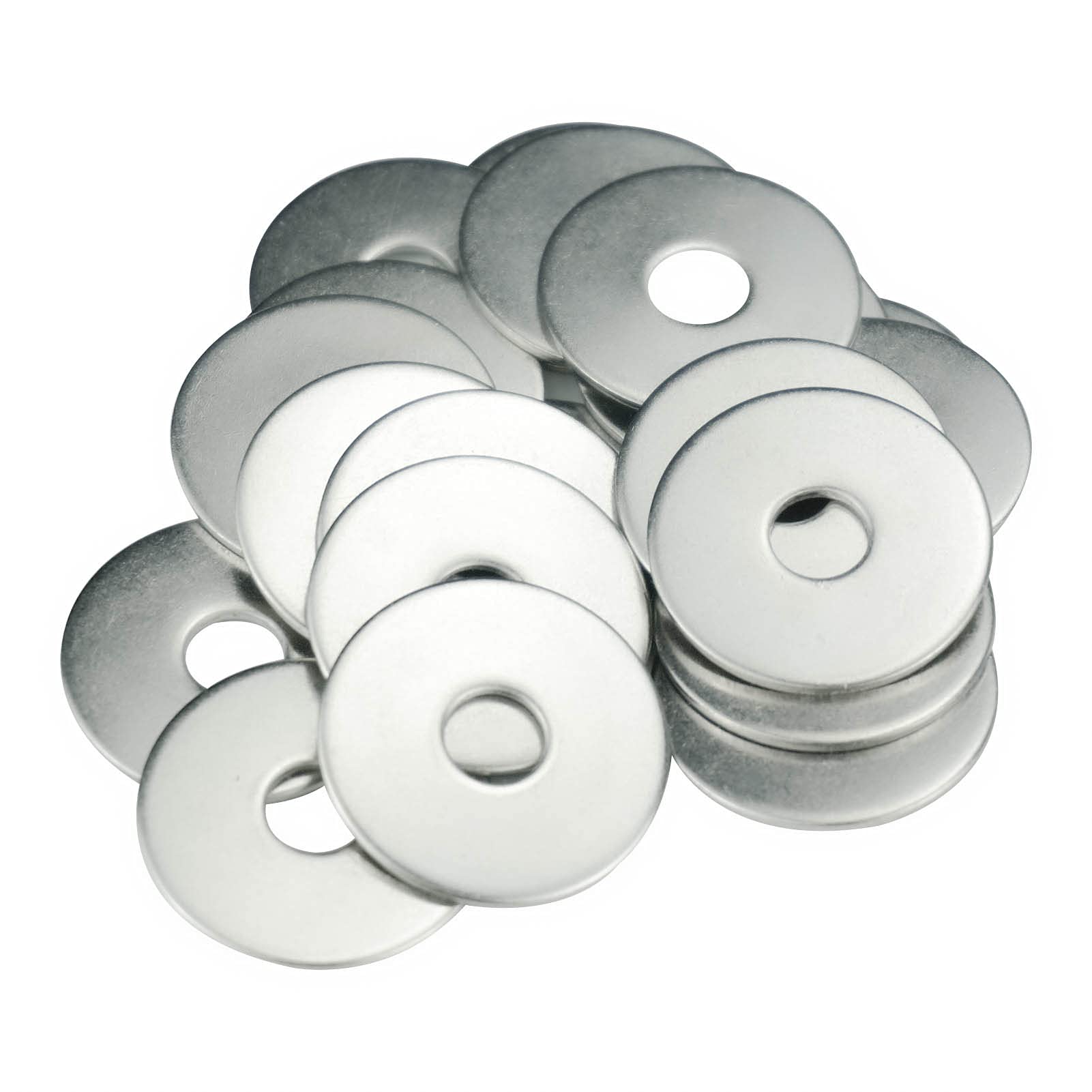 M8 Washers, M8 x 30mm Penny Washers, MeHurr (Pack of 40) A2 304 Stainless Steel Washer, Flat Repair Washer, Large Metal Plain Round Chrome for Screws & Bolts