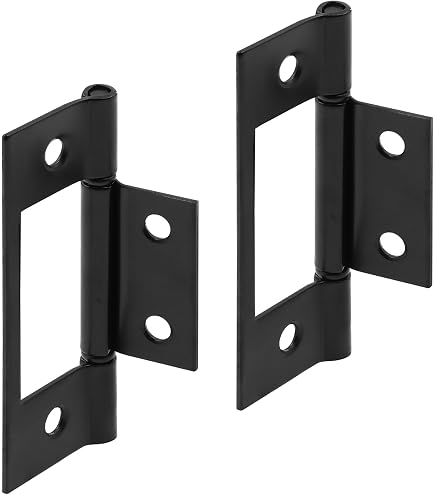 8 Pack Non-Mortise Door Hinges Heavy Duty Bifold Butt Cabinet with