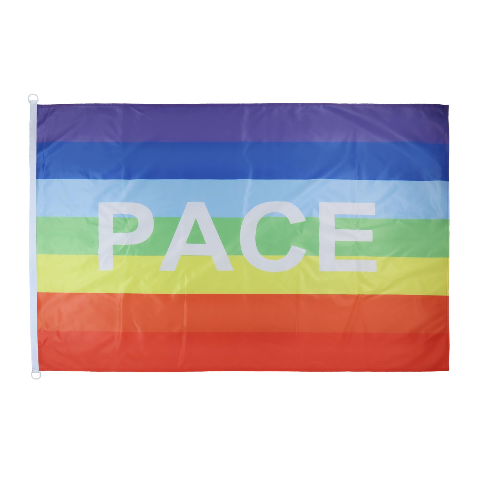 AZ FLAG - Rainbow Pace letter Flag - 3x5 Ft - For Outdoor - Peace Banner Knitted Polyester with Two Plastic Rings - Fade Resistant - Vivid Colors - 3' x 5' Feet - 150x90 Cm