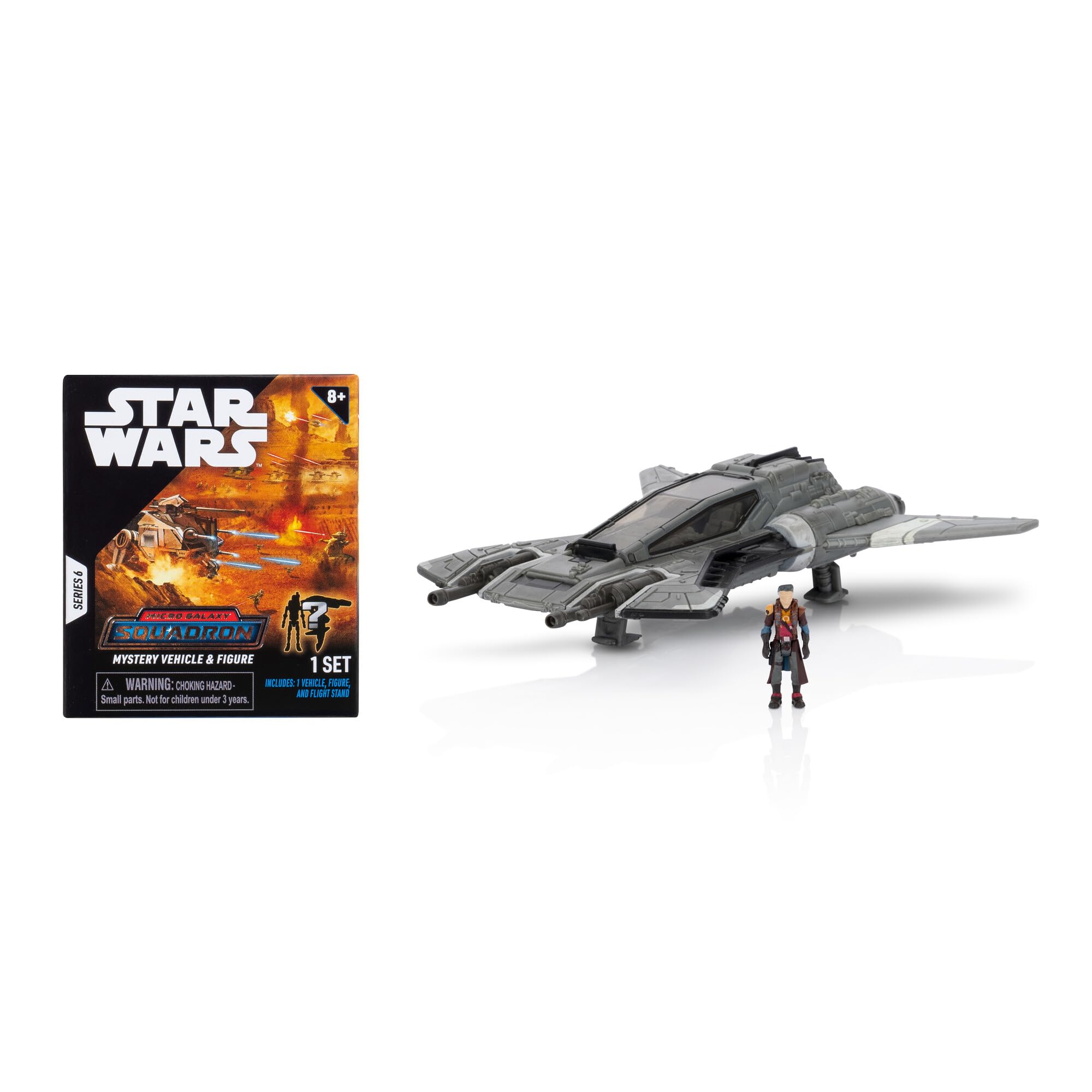 Star Wars Micro Galaxy Squadron Pirate Snub Fighter Mystery Bundle - 5-Inch and 2.5-Inch Vehicles with Accessories (Amazon Exclusive)