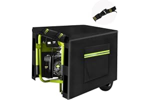 Zenicham Outdoor Generator Cover While Running, 600D Polyester Waterproof Generator Covers for Outside Fade and Tear Resistant, All-weather Generator Enclosure 26”Lx20”Wx20”H (Black)