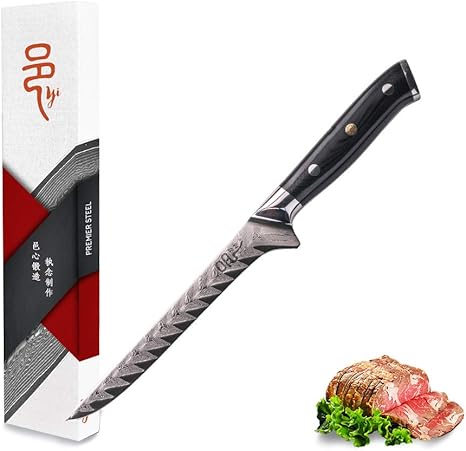 Amazon Com Boning Knife Kitchen Knife Deboning Knives Damascus Japanese Vg10 Steel Kitchen Knife Boning Knives For Fish Knives G10 Handle Kitchen Dining
