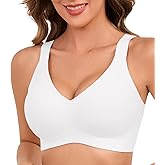 Xcutting Womens Wireless Bras for Women No Underwire Push Up Bra Seamless Full Coverage Everyday Bras Regular and Plus Size