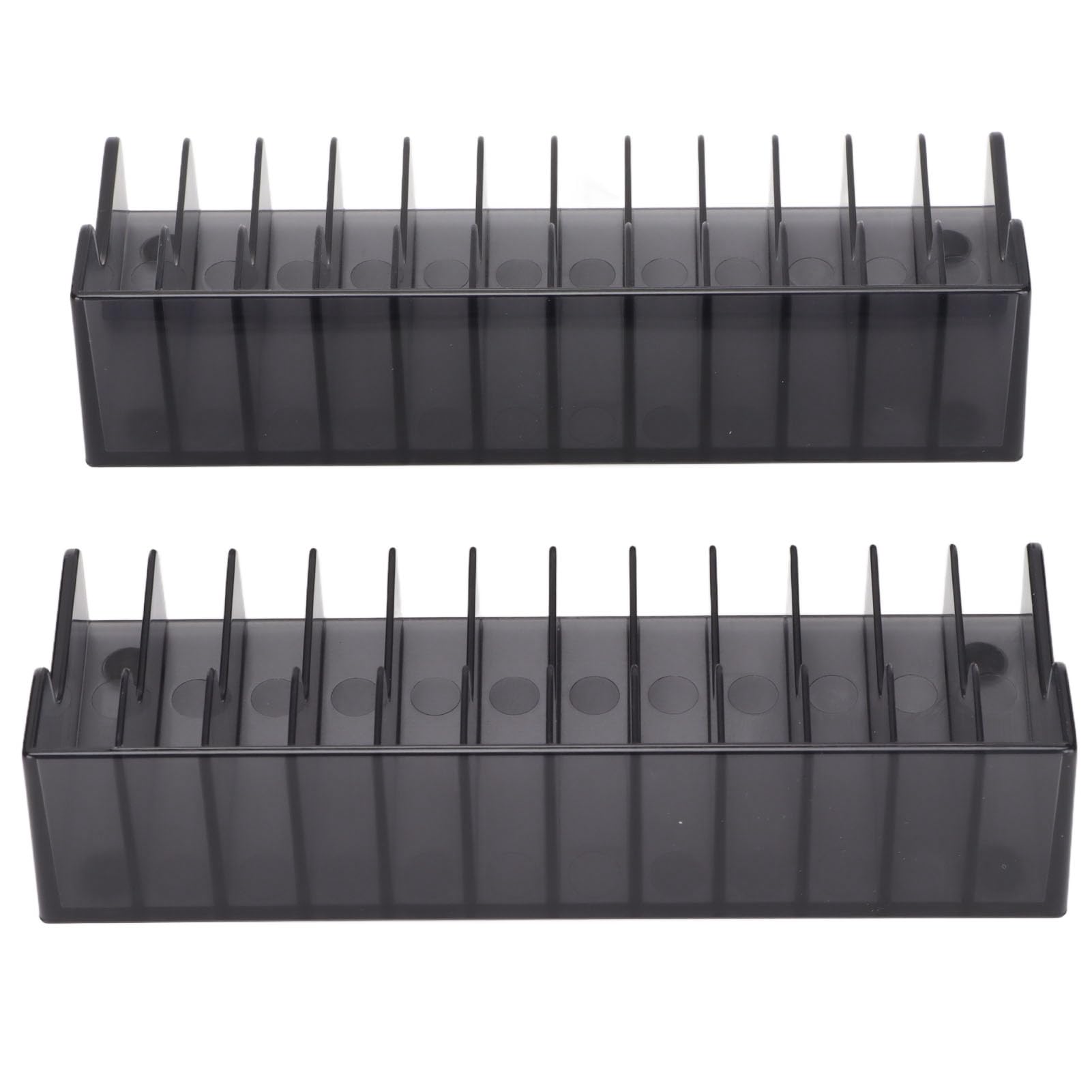 Photo 1 of 2 Pack Game Storage Bracket for Nintendo Switch Lite (Up to 24 CD Disc), Game Holder Rack organizer for Gaming Blu-Ray Disks, Black