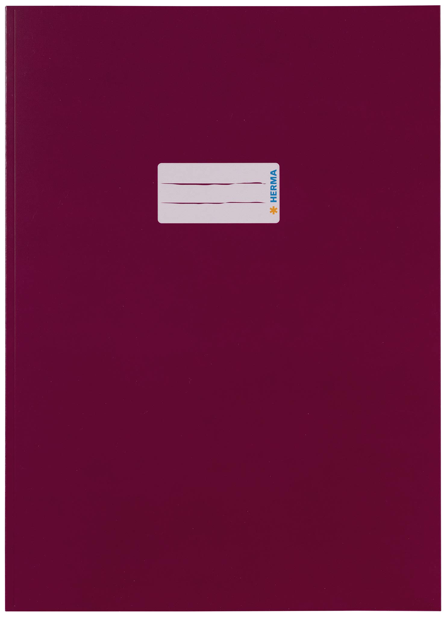 HERMA 19804 Notebook Covers A4 Cardboard Wine Red, Pack of 10, Notebook Covers with Labelling Field Made of Sturdy and Extra Strong Paper, Notebook Cover Set for School Notebooks, Coloured — image 1