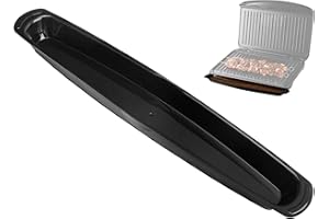 FancyTark 【14.5" Long】 Grill Oil Grease Catcher Drip Tray Pan for George Foreman Grill Replacement - Black