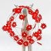 Impress Life Christmas Lights String, Floral Flower Poinsettia Silver Plated Wire 10 ft 50 LEDs with Remote for Covered Outdoor, Thanksgiving, Tent Wedding, Birthday Parties, DIY Home Decorations