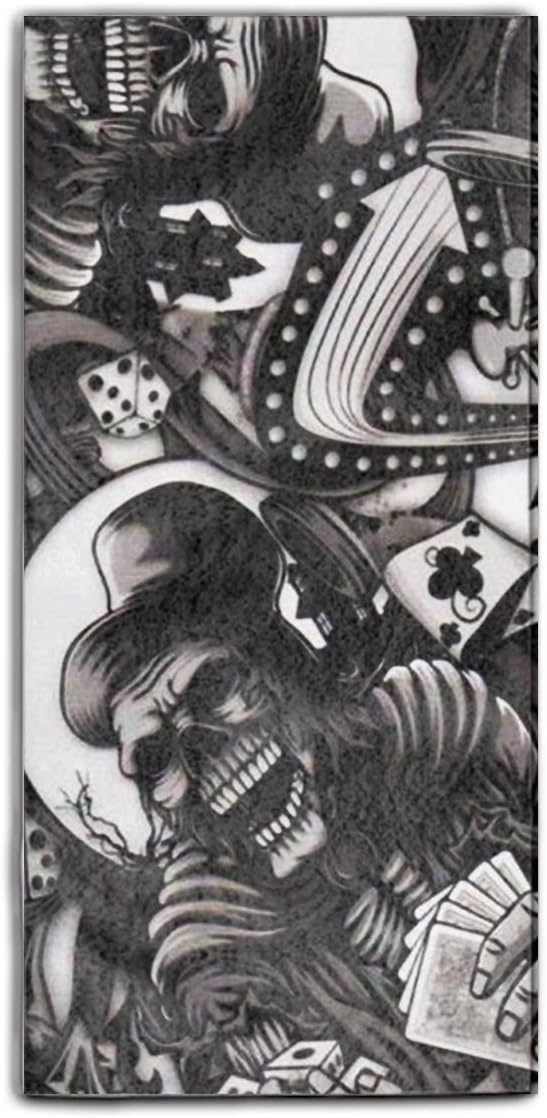MeiMei2 Demon Dice Skulls Highly Absorbent Face Cloths Sport and Bath Towel Beach Towel 31" X 51"