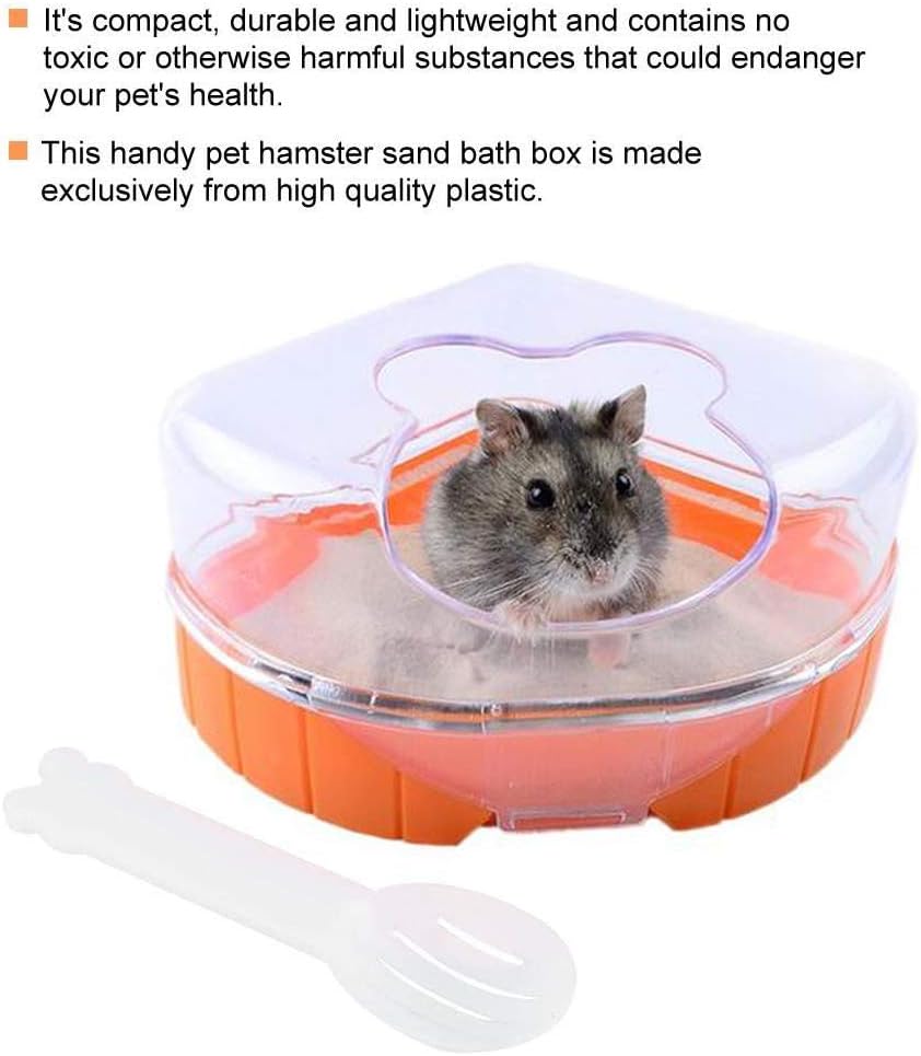 HEEPDD Corner Toilet for Small Pets Plastic Bathtub with Roof - Image 4