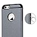 iPhone 6/6s Case - TURATA 2 In 1 Heavy Duty Dual Layer Scratch Resistant Shock Absorption Frosted Hard TPU Protective Cover Tough Bumper with Dust Plug Design for iPhone 6/6s (4.7 Inch) - Gray