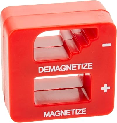 Duratool D01765 Magnetiser Demagnetiser Red Pocket Size 2.8 x 5.0 x 5.0