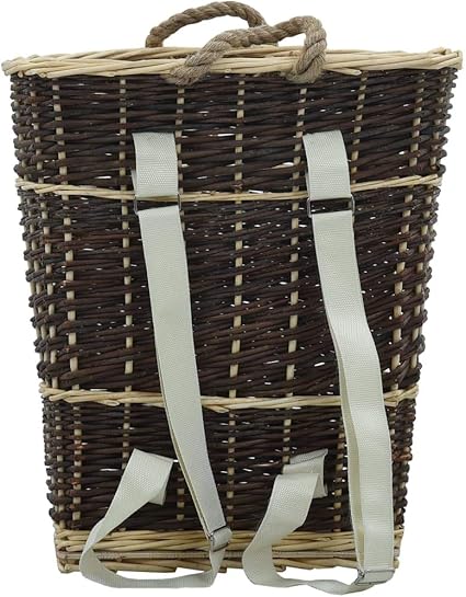 Tidyard Holzkorb Brennholz-Rucksack Mit Tragegriffen und Riemen aus