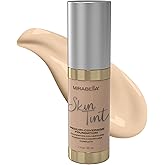 Mirabella Skin Tint Creme Liquid Foundation Makeup, Oil-Free Mineral Foundation for Medium Coverage - w/Hyaluronic Acid, Squalane, & Allantoin for All Skin Types - IC Cool