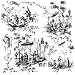 Prima Marketing 655350815684 Iod Decor Stamps - "Toilechinoiserie"