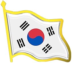 South Korea Flag Lapel Pin - Enamel Metal National