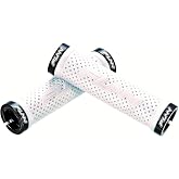 Funn Combat II MTB Bike Grips with Double Lock On Clamp | waffle-pattern rubber, twin alloy collars, 22mm inner, 30mm outer diameter, 3mm hex install, BMX use