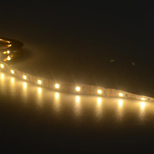 Le Ruban Led Autocollant Couleur Chaleureuse Bande Led Lumineuse 18w Bandeau Led Recoupable Flexible Pour Chambre Hotel Plafond Soiree Bar Presentoir Etc Merrydate Jaune 100cm Amazon Fr Luminaires Et Eclairage