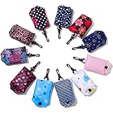 Kaxich Foldable Reusable Grocery Shopping Tote Bags, 6 Pack Eco-friendly Travel Recycle Shopping Bags Folding to fits in Pocket, Waterproof and Machine Washable